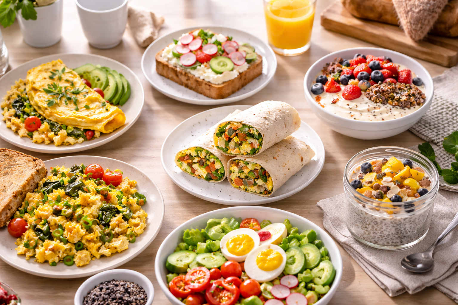 Białkowe śniadania na stole w wersji słodkiej i wytrawnej