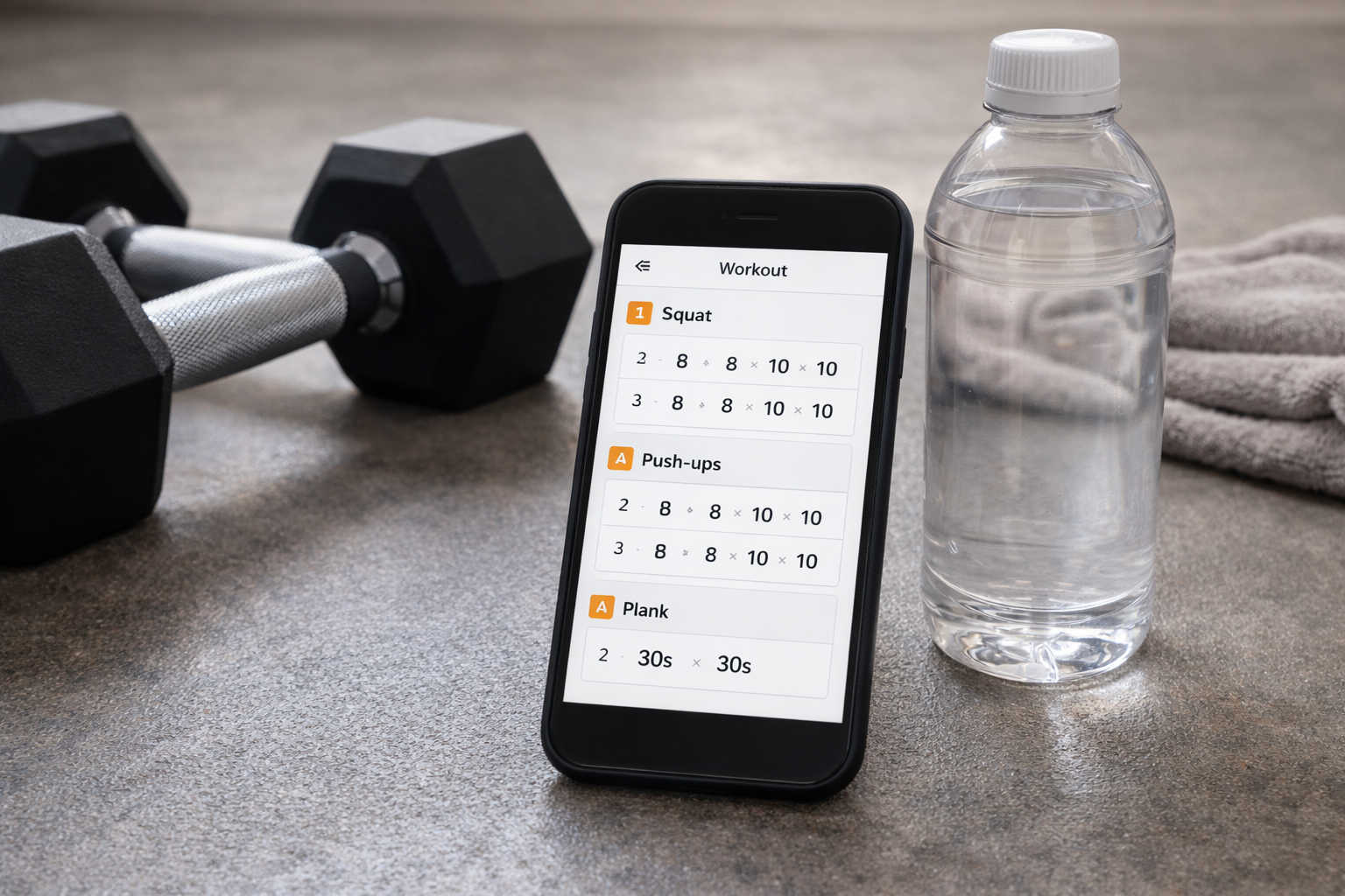 Zapisywanie ciężarów i powtórzeń jako „silnik” planu