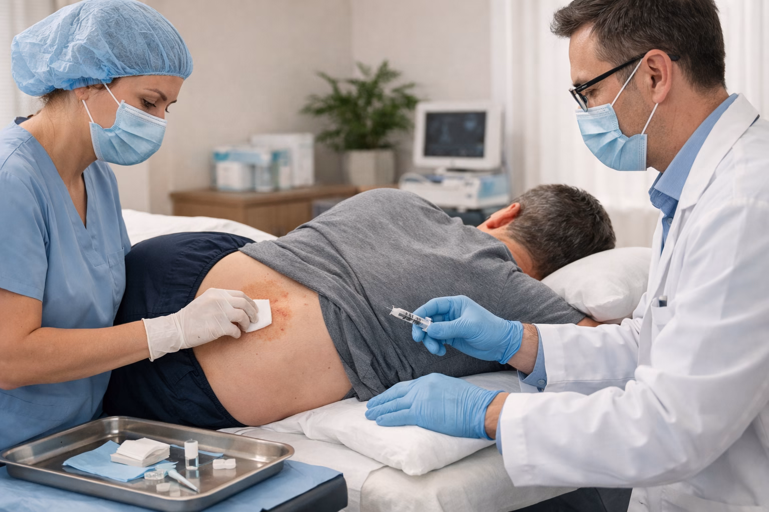 Przygotowanie do biopsji szpiku w gabinecie