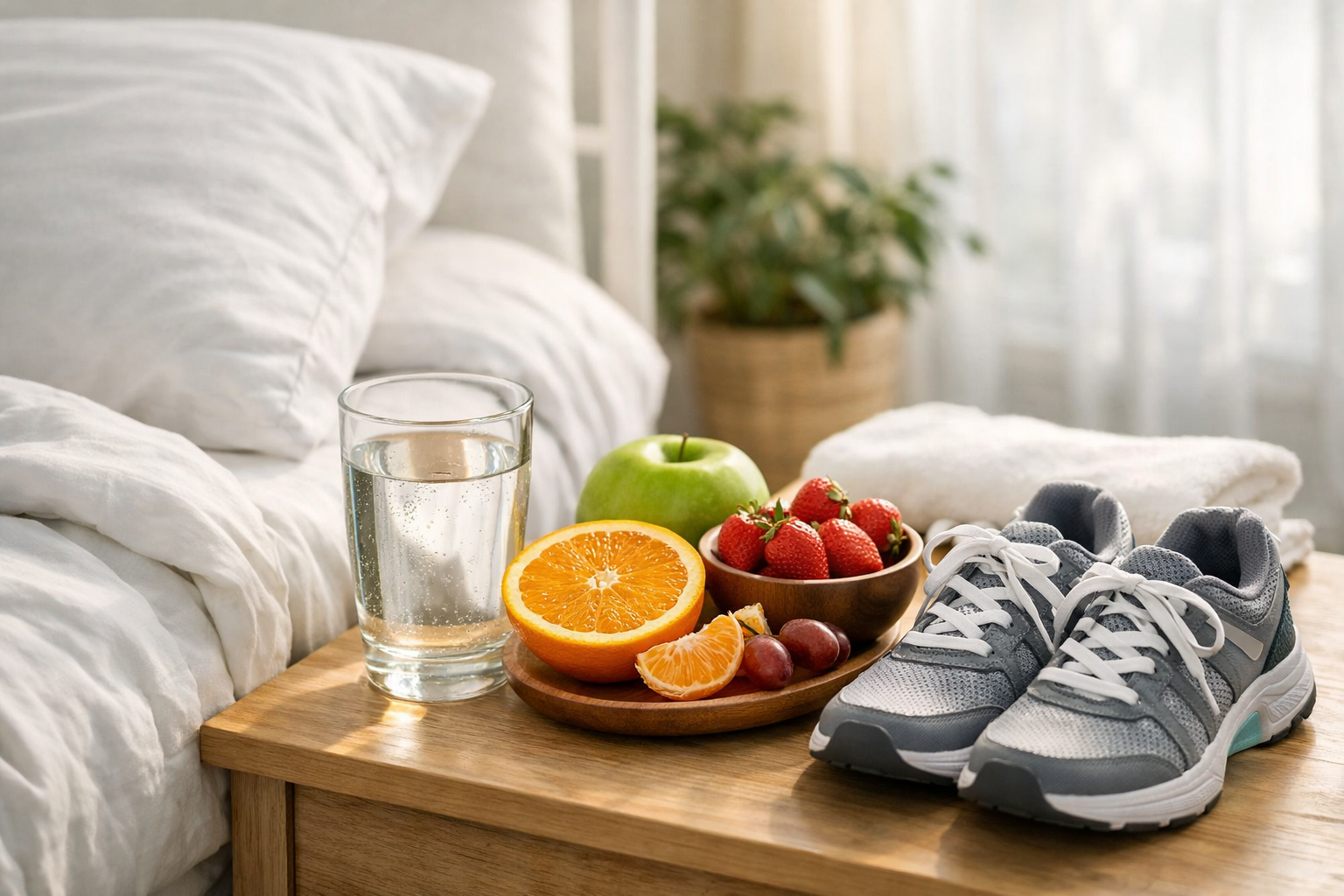 Sen, zdrowe jedzenie i ruch jako podstawa