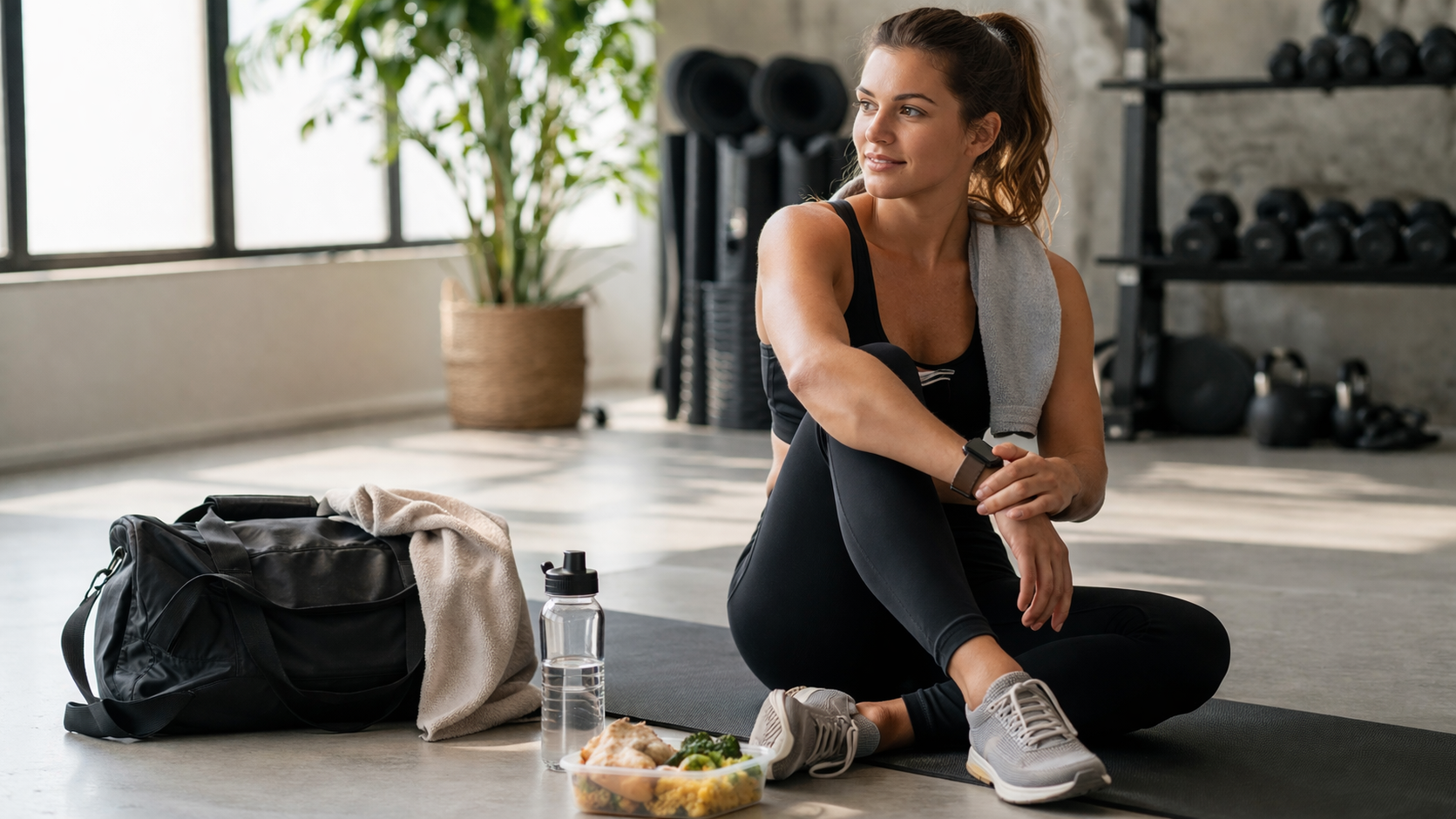 Regeneracja po treningu z wodą i posiłkiem