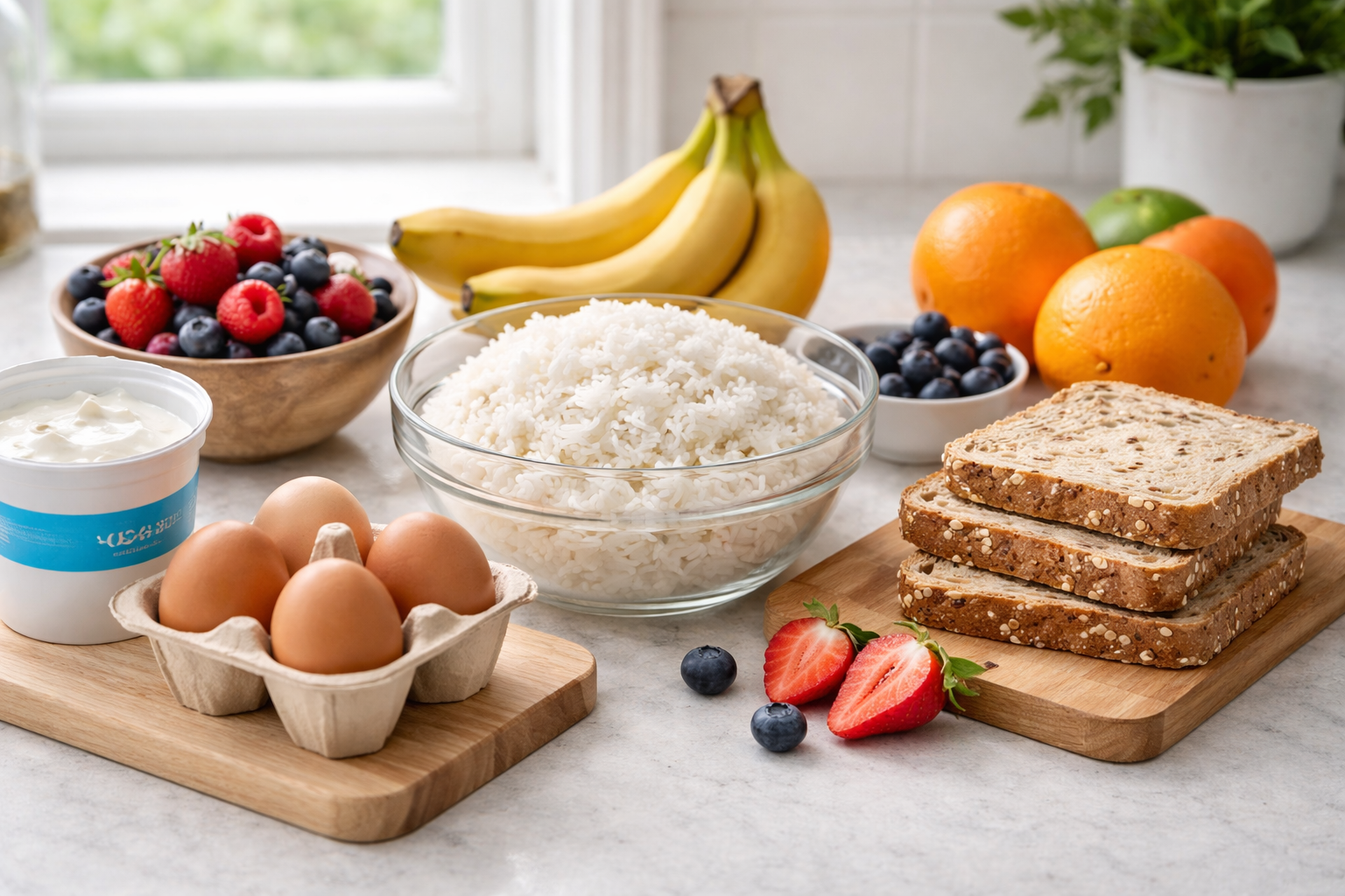 Produkty z białkiem i węglowodanami po wysiłku